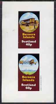 Bernera 1983 Early Aircraft imperf set of 2 values (40p & 60p) unmounted mint, stamps on aviation