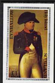 Eynhallow 1982 Napoleon & Josephine imperf souvenir sheet (£1 value Napoleon) unmounted mint, stamps on napoleon, stamps on history, stamps on personalities, stamps on napoleon  , stamps on dictators.