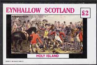 Eynhallow 1982 Sporting Traditions (Puffington's Hounds) imperf deluxe sheet (£2 value) unmounted mint, stamps on sport, stamps on horses, stamps on dogs