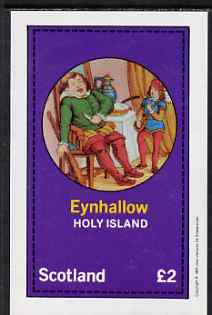 Eynhallow 1981 Fairy Tales (Jack the Giant Killer) imperf deluxe sheet (£2 value) unmounted mint, stamps on fairy tales, stamps on literature, stamps on children