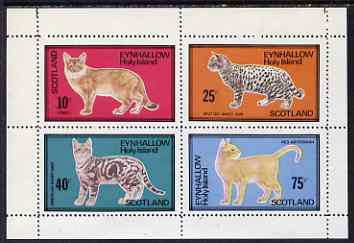 Eynhallow 1983 Domestic Cats perf set of 4 values unmounted mint, stamps on , stamps on  stamps on cats
