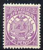 Transvaal 1885-93 General Issue 2.5d mauve Perf 12.5 unmounted mint, SG 179, stamps on , stamps on  stamps on , stamps on  stamps on  qv , stamps on  stamps on 