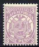 Transvaal 1885-93 General Issue 3d pale mauve Perf 12.5 unmounted mint, SG 180, stamps on , stamps on  stamps on , stamps on  stamps on  qv , stamps on  stamps on 