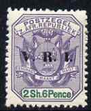 Transvaal 1900 V.R.I. overprint on 2s6d violet & green unmounted mint, SG 234, stamps on , stamps on  stamps on , stamps on  stamps on  qv , stamps on  stamps on 
