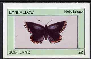 Eynhallow 1981 Butterflies imperf deluxe sheet (Â£2 value) unmounted mint, stamps on , stamps on  stamps on butterflies