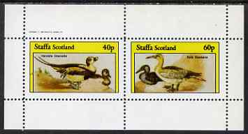 Staffa 1982 Water Birds #05 (Long-tailed Duck & Gannet) perf set of 2 values unmounted mint, stamps on , stamps on  stamps on birds, stamps on  stamps on ducks