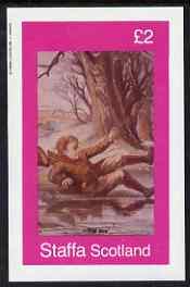 Staffa 1982 Victorian Tales (The Boy) imperf deluxe sheet (£2 value) unmounted mint, stamps on literature