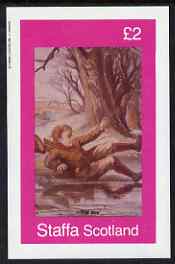 Staffa 1982 Victorian Tales (The Boy) imperf deluxe sheet (Â£2 value) unmounted mint, stamps on literature