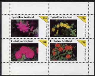 Eynhallow 1983 Flowers perf set of 4 values unmounted mint, stamps on , stamps on  stamps on flowers