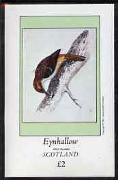 Eynhallow 1981 Tree Creeper imperf deluxe sheet (£2 value) unmounted mint, stamps on birds, stamps on 