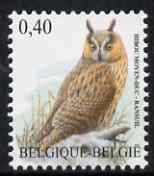 Belgium 2002-09 Birds #5 Long Eared Owl 0.40 Euro unmounted mint SG 3700b, stamps on birds, stamps on birds of prey, stamps on owls