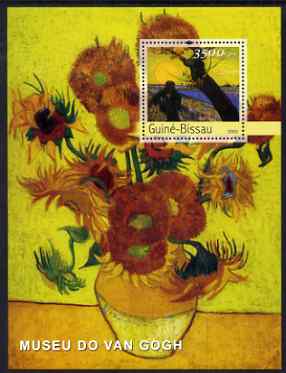 Guinea - Bissau 2003 The Van Gogh Museum perf s/sheet containing 1 x 3500 value unmounted mint Mi BL 450, stamps on arts, stamps on museums, stamps on van gogh, stamps on personalities
