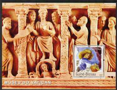 Guinea - Bissau 2003 The Vatican Museum perf s/sheet containing 1 x 3500 value unmounted mint Mi BL 451, stamps on arts, stamps on museums, stamps on 