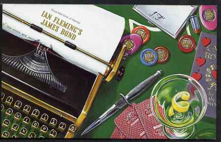 Booklet - Great Britain 2008 James Bond £7.40 Prestige booklet complete & very fine SG DX41, stamps on , stamps on  stamps on personalities, stamps on  stamps on films, stamps on  stamps on cinema, stamps on  stamps on entertainments, stamps on  stamps on  spy , stamps on  stamps on reptiles, stamps on  stamps on frogs, stamps on  stamps on playing cards, stamps on  stamps on snakes, stamps on  stamps on medals, stamps on  stamps on pistols, stamps on  stamps on chess, stamps on  stamps on shells, stamps on  stamps on golf, stamps on  stamps on food, stamps on  stamps on maps, stamps on  stamps on skiing, stamps on  stamps on clocks, stamps on  stamps on flags, stamps on  stamps on 