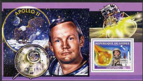 Guinea - Conakry 2006 Space Anniversaries #4 - John Glenn perf s/sheet unmounted mint , stamps on , stamps on  stamps on space, stamps on  stamps on personalities, stamps on  stamps on masonics, stamps on  stamps on masonry