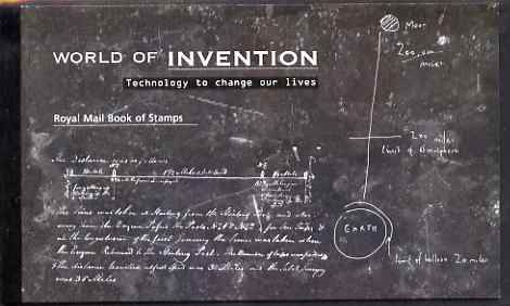 Booklet - Great Britain 2007 The World of Invention £7.49 Prestige booklet complete and very fine, SG DX38, stamps on inventions, stamps on inventors, stamps on bridges