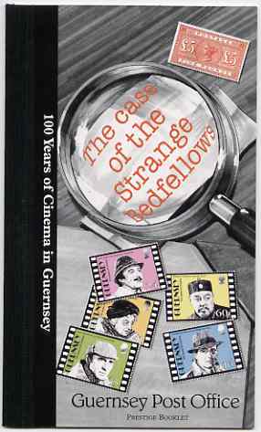 Guernsey 1996 Centenary of Cinema £7.04 Prestige booklet complete, SG SB55, stamps on films, stamps on cinema, stamps on entertainments, stamps on  spy , stamps on scots, stamps on scotland     