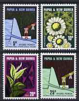 Papua New Guinea 1967 Laloki River Hydro-Electric Scheme perf set of 4 unmounted mint SG 113-16, stamps on , stamps on  stamps on rivers, stamps on  stamps on energy, stamps on  stamps on hydro, stamps on  stamps on drinks, stamps on  stamps on  tea , stamps on  stamps on 