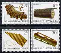 Papua New Guinea 1969 Musical Instruments perf set of 4 unmounted mint, SG 165-68, stamps on , stamps on  stamps on music, stamps on  stamps on instruments