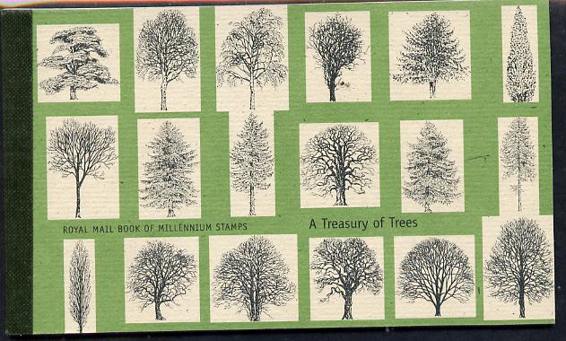 Booklet - Great Britain 2000 A treasury of Trees £7.00 Prestige booklet complete & very fine SG DX26, stamps on , stamps on  stamps on trees