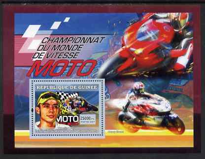 Guinea - Conakry 2007 Sports - Motorcycling perf souvenir sheet unmounted mint Yv 464, stamps on sport, stamps on motorbikes