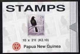 Papua New Guinea 1993 Birds of Paradise 2k 10 booklet, complete and pristine, SG SB6, stamps on , stamps on  stamps on birds