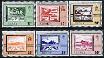 Jersey 1993 50th Anniversary of Edmund Blampied's Occupation Stamps set of 6 unmounted mint, SG 628-33, stamps on , stamps on  stamps on stamp on stamp, stamps on  stamps on postal, stamps on  stamps on stamponstamp