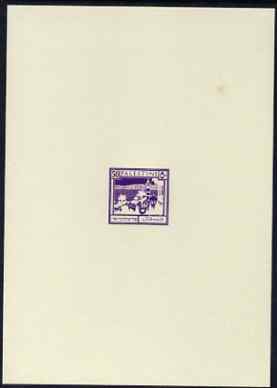 Palestine 1927 Sea of Galilee 50m imperf reverse Die Proof in bright reddish-purple complete with 2006 Sismondo Certificate, stamps on , stamps on  stamps on judaica, stamps on  stamps on 