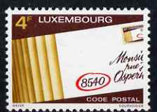 Luxembourg 1980 Postcode Publicity 4f unmounted mint SG 1053, stamps on , stamps on  stamps on postal