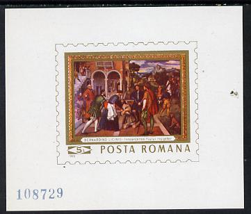 Rumania 1969 Paintings in National Gallery m/sheet (Licino) unmounted mint, SG MS3664, Mi BL 73, stamps on , stamps on  stamps on arts 