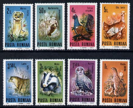 Rumania 1985 Protected Animals set of 8 unmounted mint, Mi 4133-40, stamps on , stamps on  stamps on animals