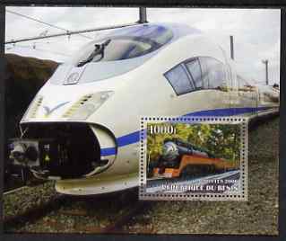 Benin 2006 Railways #1 perf m/sheet unmounted mint, stamps on railways