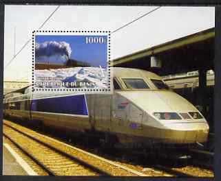 Benin 2006 Railways #2 perf m/sheet unmounted mint, stamps on , stamps on  stamps on railways