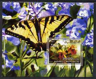 Somalia 2006 Orchids & Butterflies #1 perf s/sheet unmounted mint, stamps on , stamps on  stamps on butterflies, stamps on  stamps on orchids, stamps on  stamps on flowers