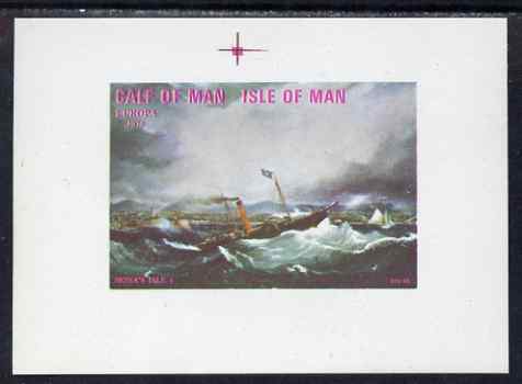 Calf of Man 1972 Europa (Mona's Isle) imperf m/sheet, unmounted mint (Rosen CA234MS), stamps on europa, stamps on ships, stamps on paddle steamers