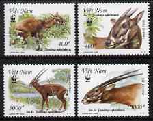 Vietnam 2000 WWF Endangered Species - Sao La perf set of 4 unmounted mint SG 2325-8, stamps on , stamps on  stamps on animals, stamps on  stamps on  wwf , stamps on  stamps on 