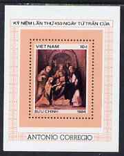 Vanuatu 1984 450th Death Anniversary of Correggio perf m/sheet unmounted mint, SG MS 762, stamps on , stamps on  stamps on arts, stamps on  stamps on correggio, stamps on  stamps on 