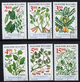 Bulgaria 1995 Food Plants complete set of 6 fine cds used, SG 4019-24, stamps on food, stamps on plants, stamps on vegetables