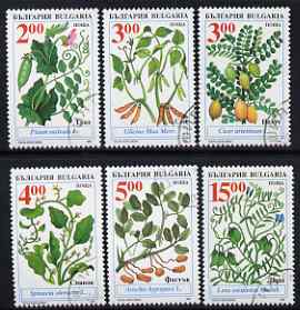 Bulgaria 1995 Food Plants complete set of 6 fine cds used, SG 4019-24, stamps on , stamps on  stamps on food, stamps on  stamps on plants, stamps on  stamps on vegetables