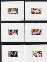 Togo 1971Togolese Religions imperf set of 6 individual deluxe sheets, unmounted mint as SG 827-32, stamps on religion