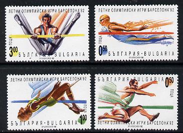 Bulgaria 1992 Olympic Games set of 4 unmounted mint, Mi 3986-89, stamps on , stamps on  stamps on olympics   sport