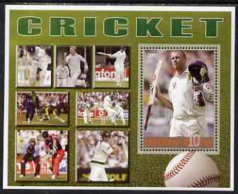 Liberia 2006 Cricket perf m/sheet unmounted mint, stamps on , stamps on  stamps on sport, stamps on  stamps on cricket