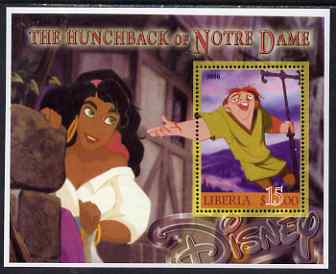 Liberia 2006 Walt Disney - The Hunchback of Notre Dame perf m/sheet unmounted mint, stamps on disney, stamps on films, stamps on children, stamps on movies, stamps on 