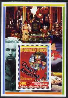 Congo 2005 50th Anniversary of Disneyland overprint on Disney Movie Posters - Donald Duck perf souvenir sheet unmounted mint, stamps on , stamps on  stamps on disney, stamps on  stamps on entertainments