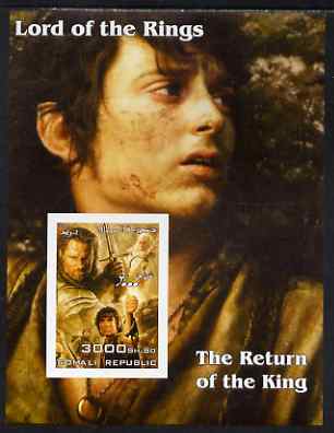 Somalia 2004 Lord of the Rings - The Return of the King #2 imperf souvenir sheet unmounted mint, stamps on , stamps on  stamps on films, stamps on  stamps on movies, stamps on  stamps on literature, stamps on  stamps on fantasy, stamps on  stamps on entertainments, stamps on  stamps on 