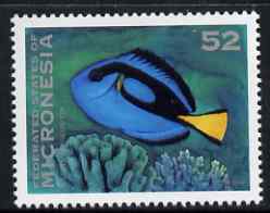 Micronesia 1993-96 Palette Surgeonfish 52c unmounted mint, SG 289, stamps on fish