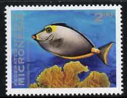 Micronesia 1993-96 Orangespine Unicornfish $2.90 unmounted mint, SG 297, stamps on , stamps on  stamps on fish