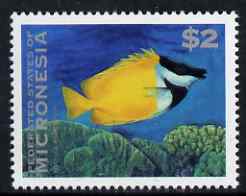 Micronesia 1993-96 Foxfaced Rabbitfish $2.00 unmounted mint, SG 296, stamps on , stamps on  stamps on fish