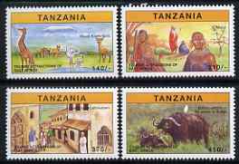 Tanzania 1997 Tourist Attractions perf set of 4 unmounted mint SG 2114-7, stamps on , stamps on  stamps on tourism, stamps on  stamps on buffalo, stamps on  stamps on bovine, stamps on  stamps on cultures, stamps on  stamps on mountains