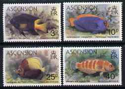 Ascension 1980 Fishes perf set of 4 unmounted mint SG270-73, stamps on fish, stamps on marine-life